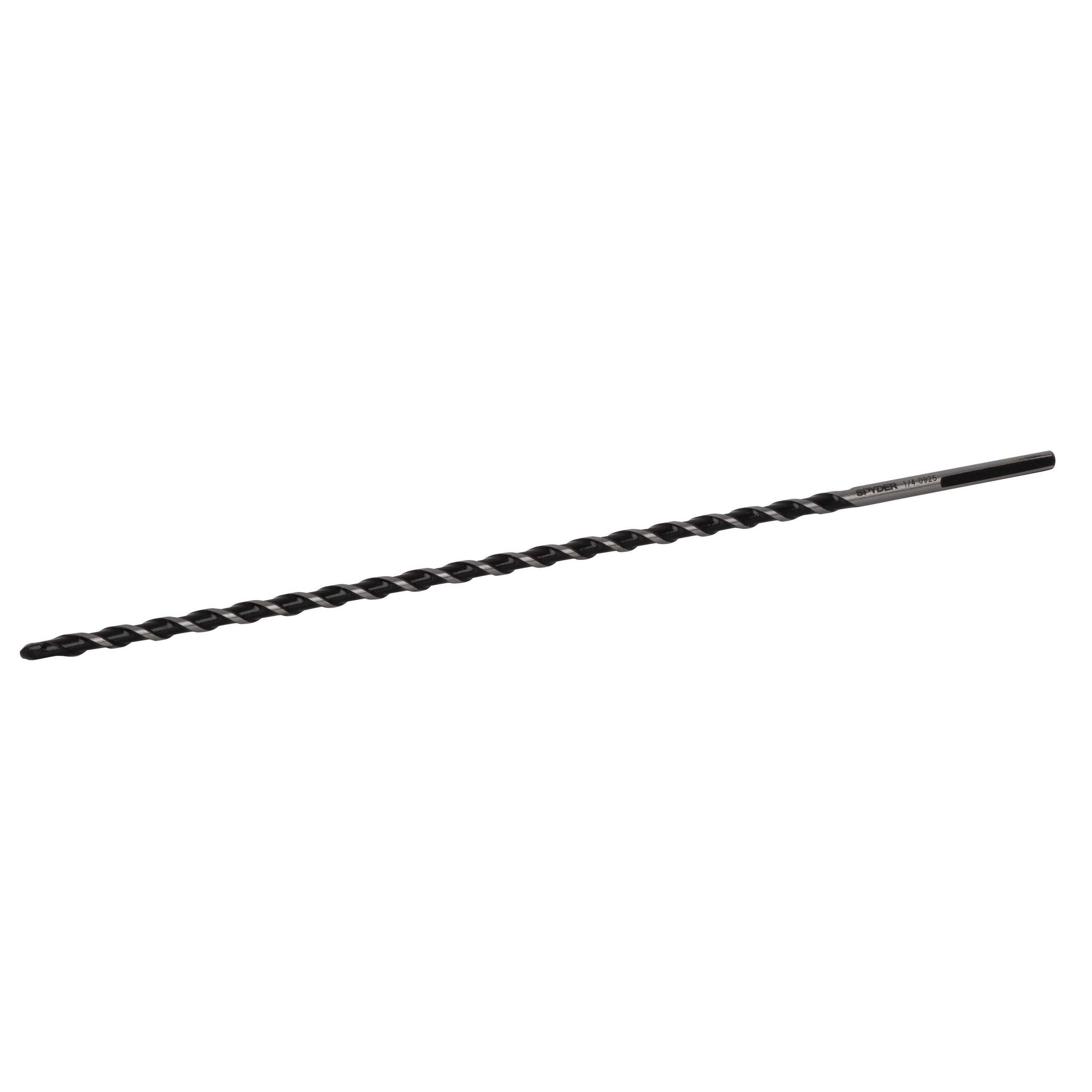 1/4" x 12" Three-Flat Grip Shank Rotary Hammer Drill Bit