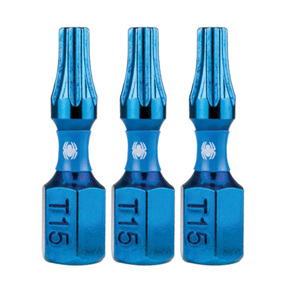 1" T15 Torx Impact Driver Bit (3-Pack) Mach-Blue®