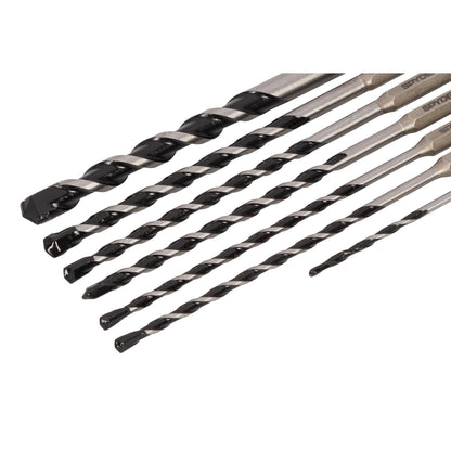 7-Piece Impact Shank Hammer Drill Bit for Concrete & Masonry