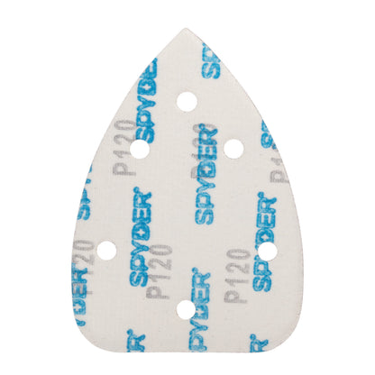3-7/8" x 5-1/2" x 6-Hole 120 Grit Aluminum Oxide Hook & Loop Detail Sanding Sheets (5-Pack)