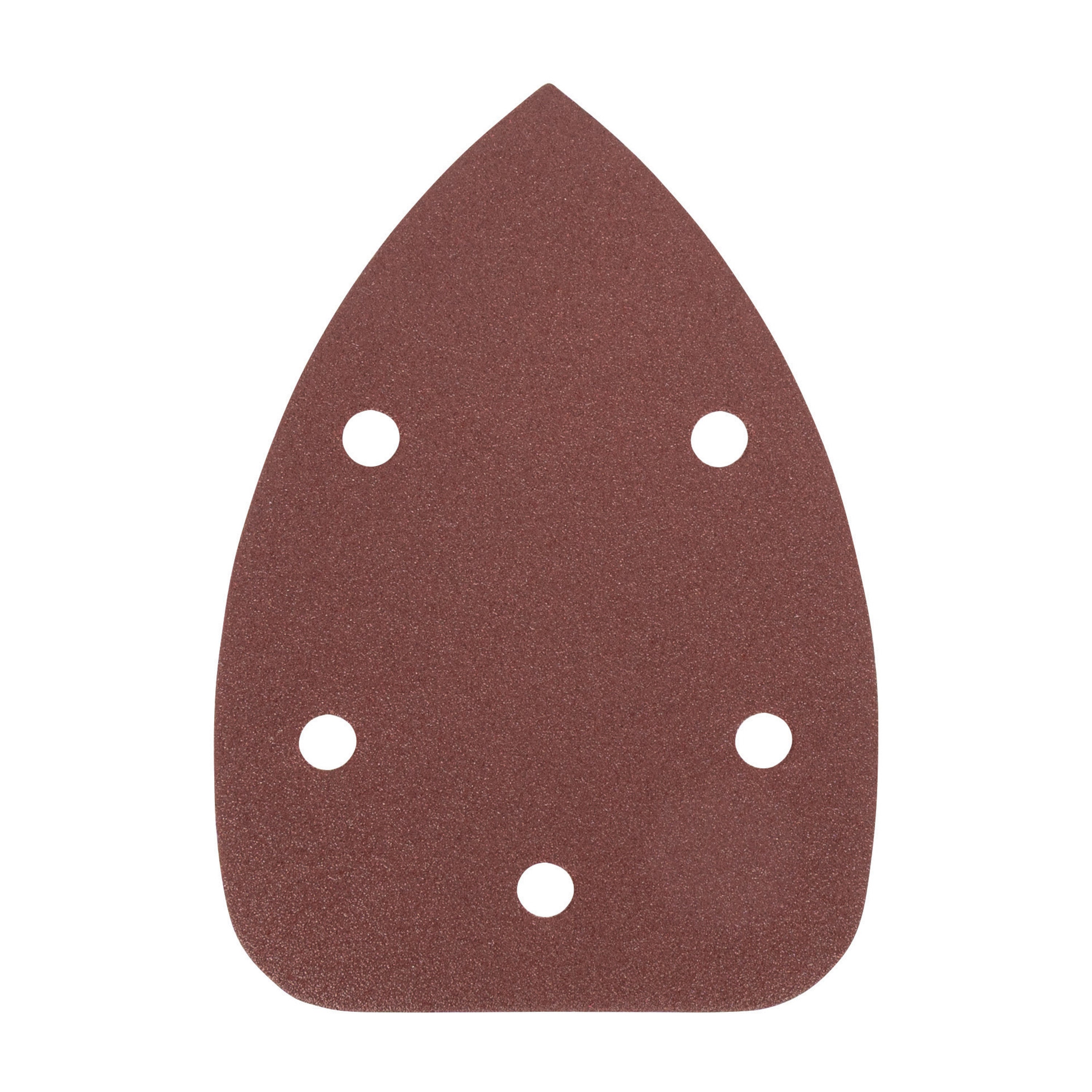 3-3/4" x 5-1/4" x 5-Hole 120 Grit Aluminum Oxide Hook & Loop Detail Sanding Sheets (15-Pack)