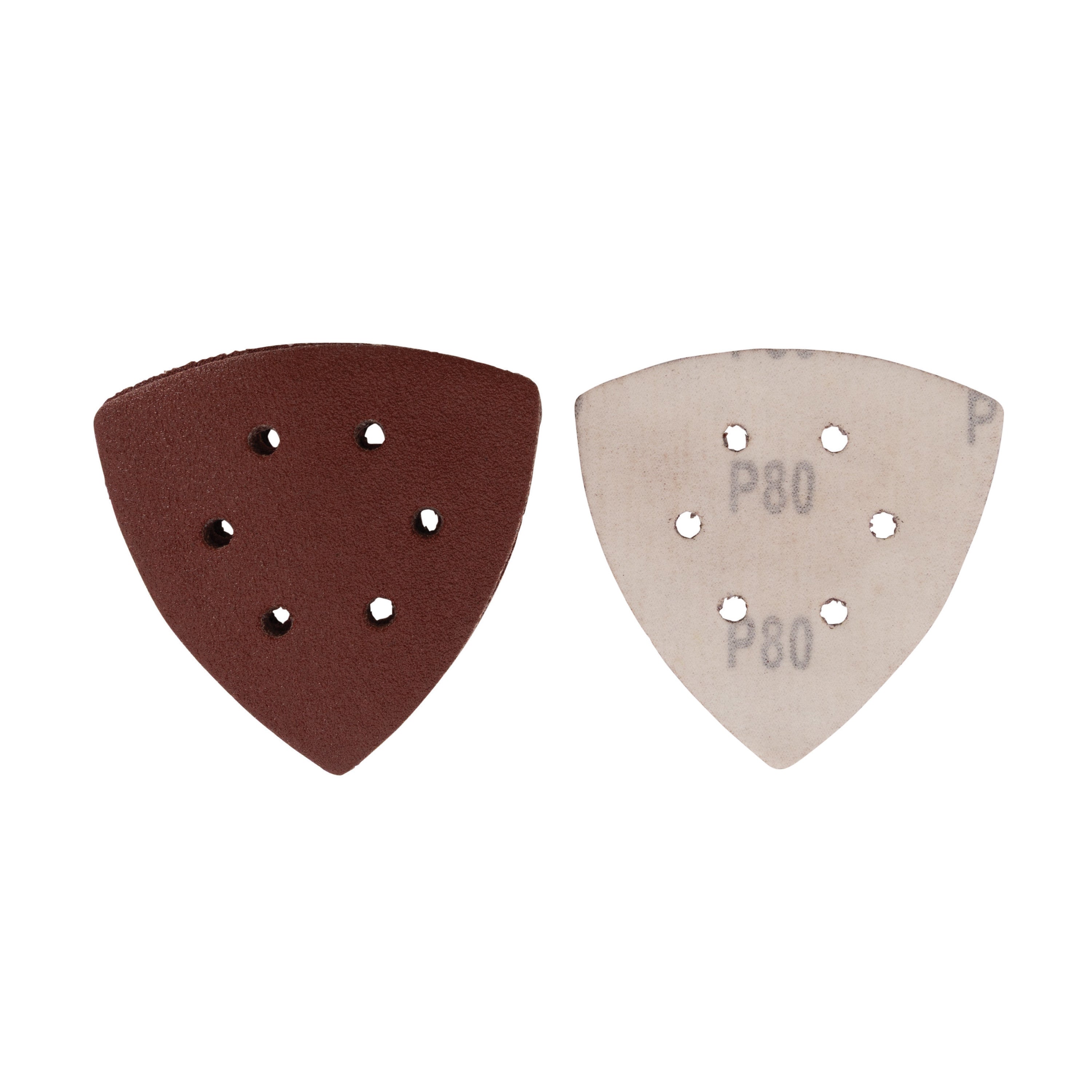 3-5/8" 80-Grit Aluminum Oxide Triangular Detail Sanding Sheets (10-Pack) Sanding