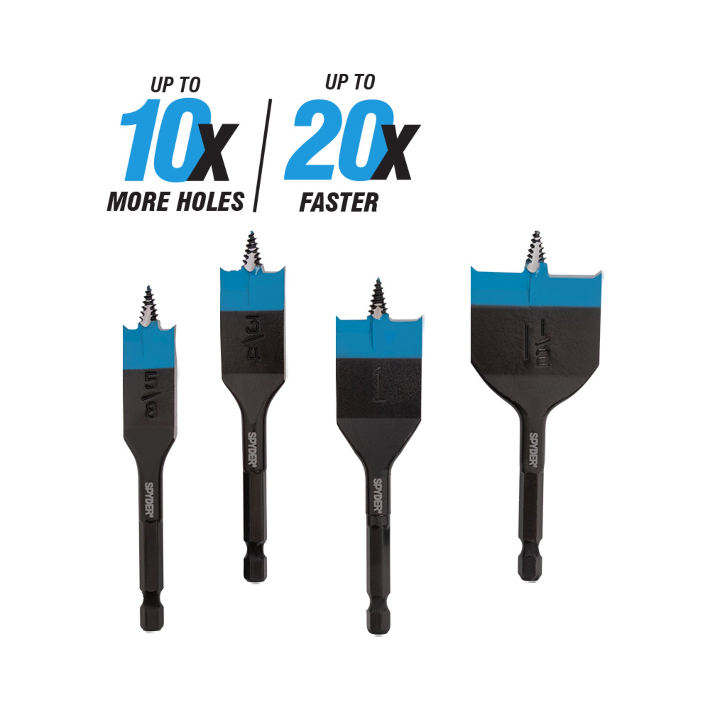 4-Piece Stinger Stubby Spade Bit Set Stinger™