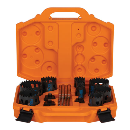 16-Piece Tarantula™ Carbide-Tipped Plumbers Hole Saw Kit Rapid Core Eject® Tarantula™