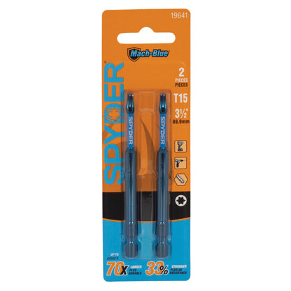 T15 x 3-1/2" Mach-Blue™ Driver Bit (2-Pack) Mach-Blue™