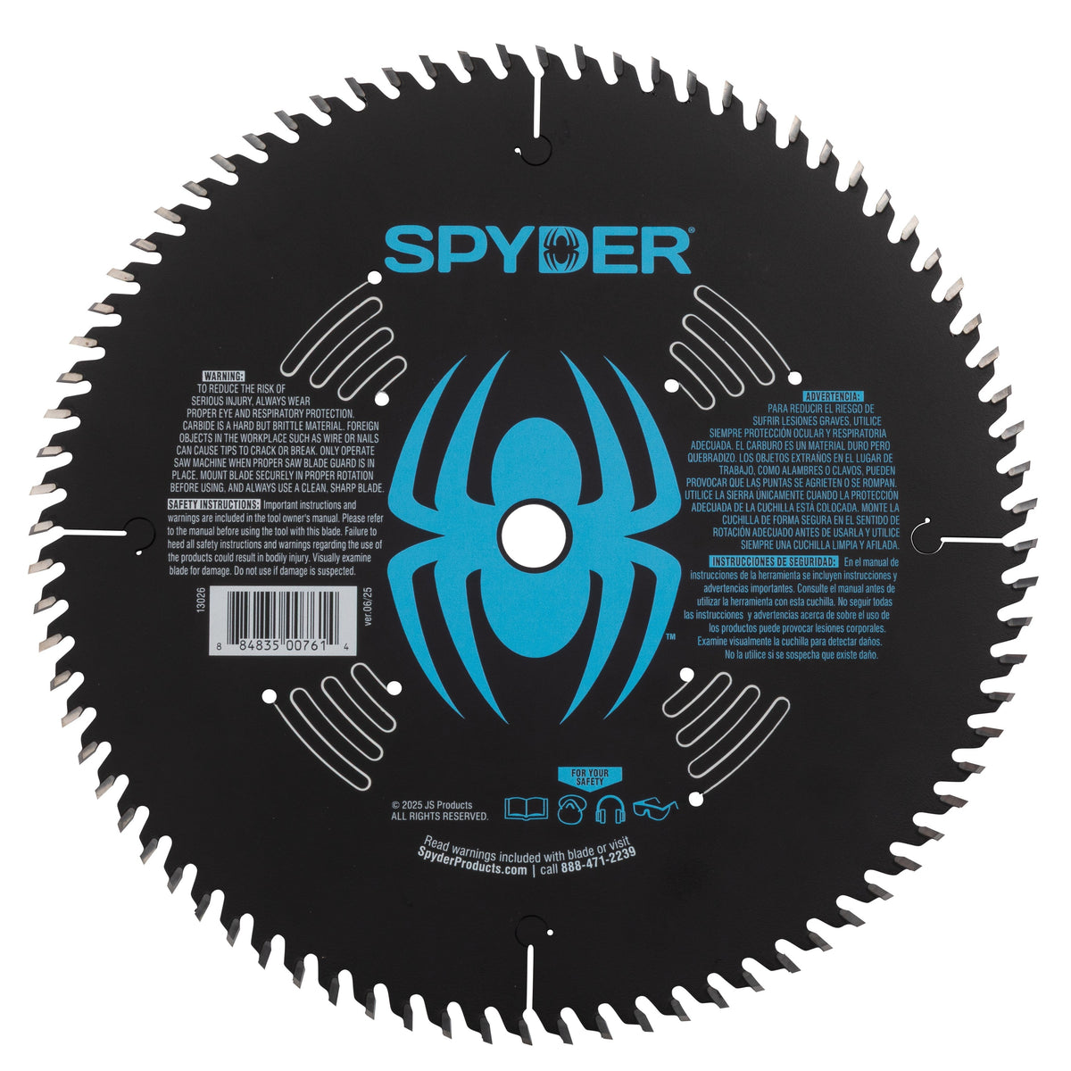 10" 80-Tooth Ultra Fine Finish Saw Blade for Wood