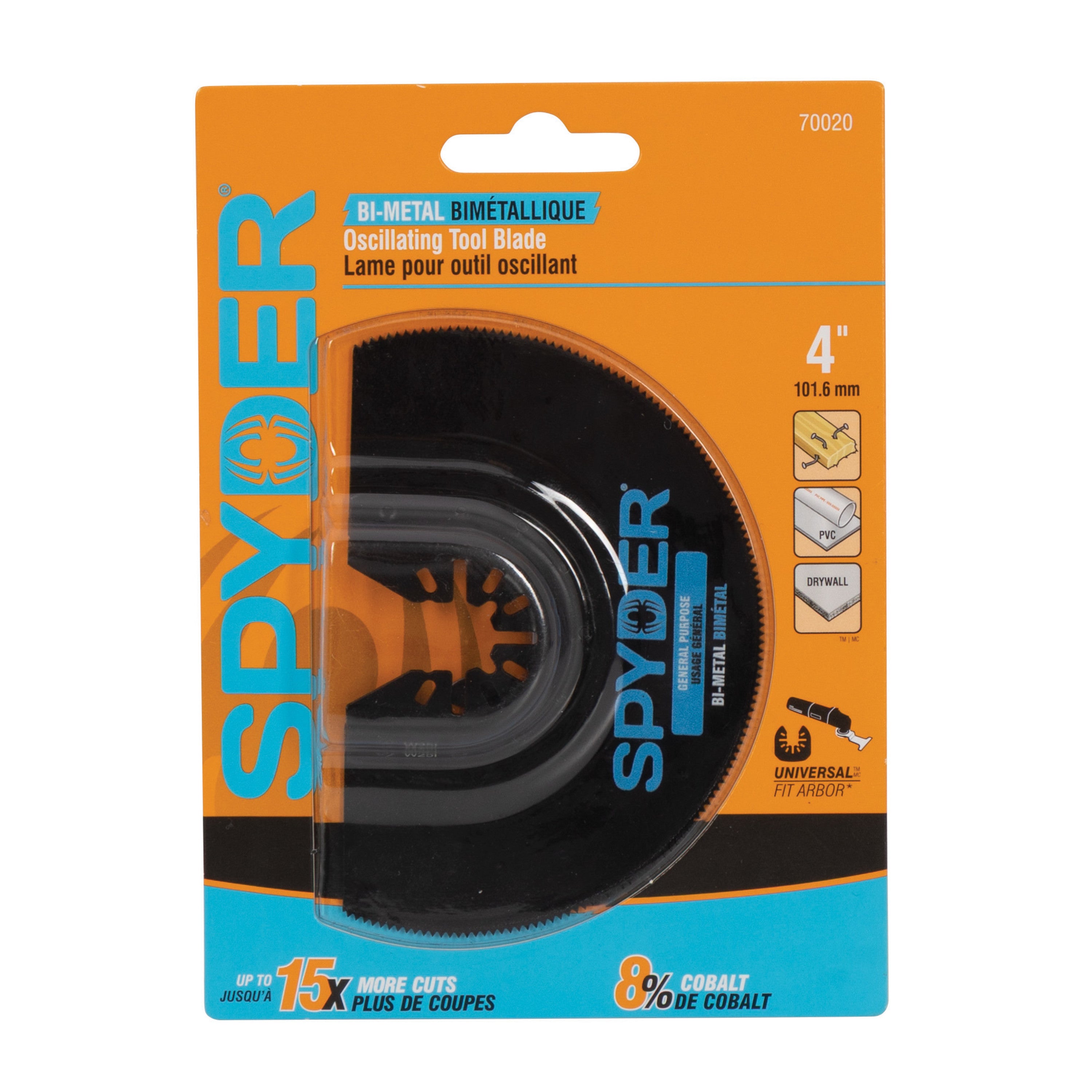 4" Bi-Metal Half Moon General Purpose Oscillating Blade