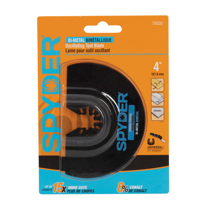4" Bi-Metal Half Moon General Purpose Oscillating Blade