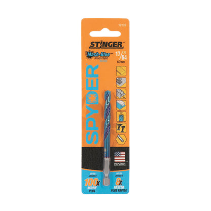17/64"  Hex Shank Drill Bit Mach-Blue®