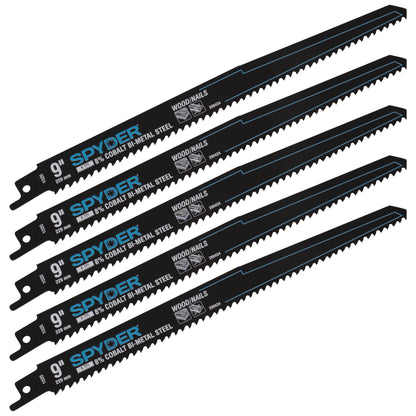 9" 6 TPI Bi-Metal Reciprocating Saw Blade (5-Pack) Black Series™