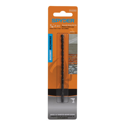 3/16" x 4-1/2" Flat Shank Carbide-Tipped Drill Bit for Concrete Anchor Screw
