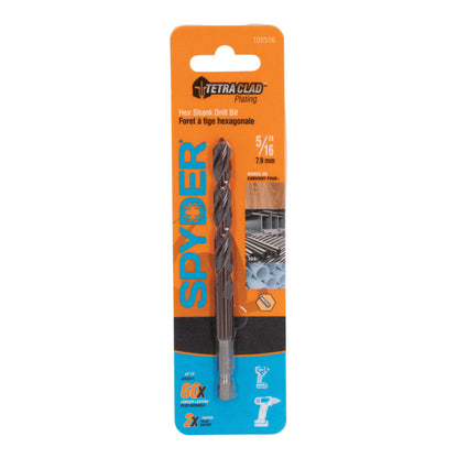 5/16" Hex Shank Drill Bit TetraClad™