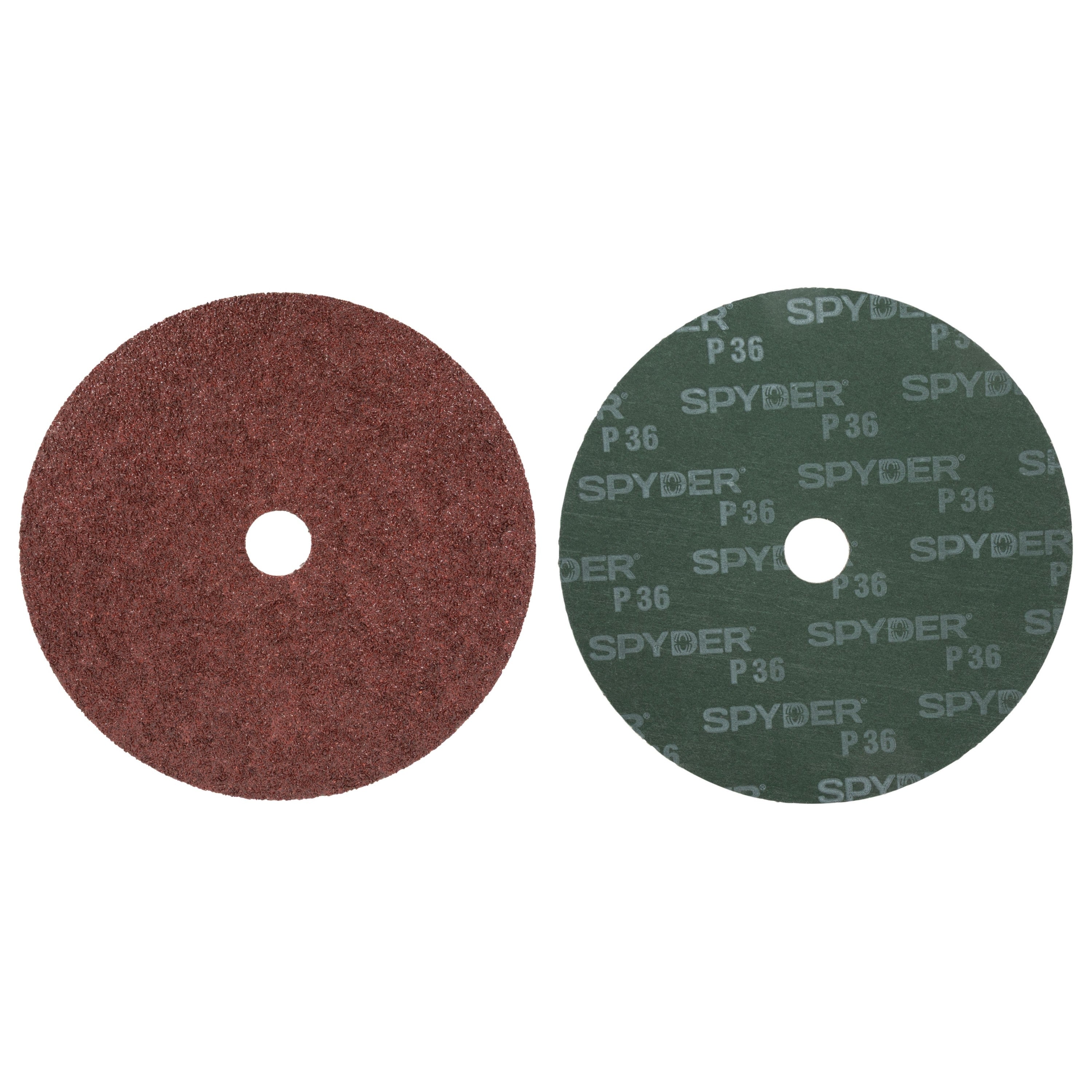 7" x 7/8" 36 Grit Aluminum Oxide Resin Fiber Sanding Discs (2-Pack)