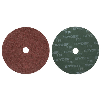 7" x 7/8" 36 Grit Aluminum Oxide Resin Fiber Sanding Discs (2-Pack)