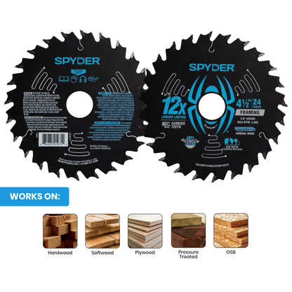 4-1/2" 24-Tooth Saw Blade for Framing