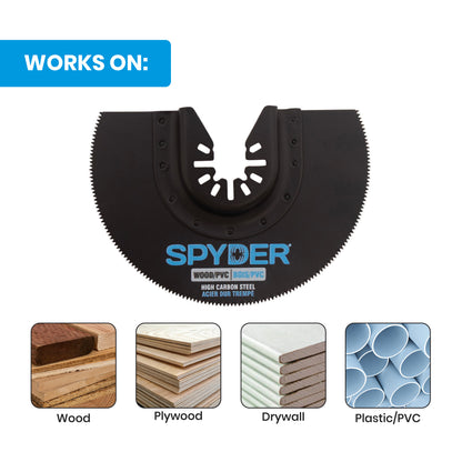 4" Half Moon Oscillating Tool Blade for Clean Wood & PVC