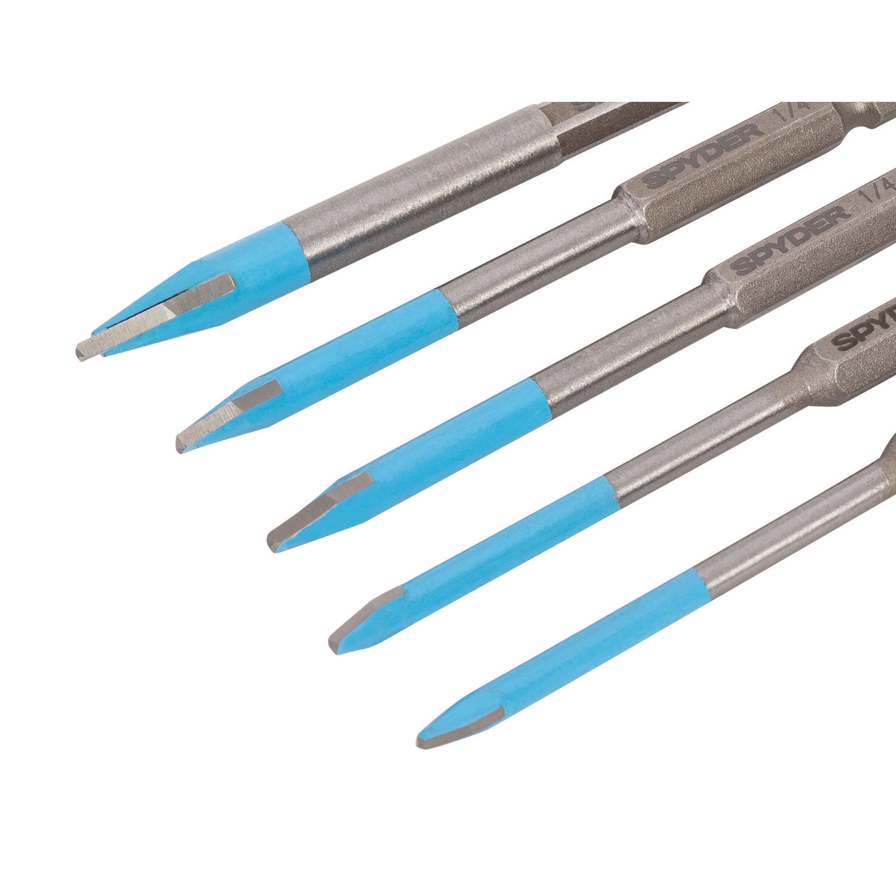 5-Piece Pack Quick-Release Hex Shank Carbide-Tipped Glass & Tile Drill Bit Set