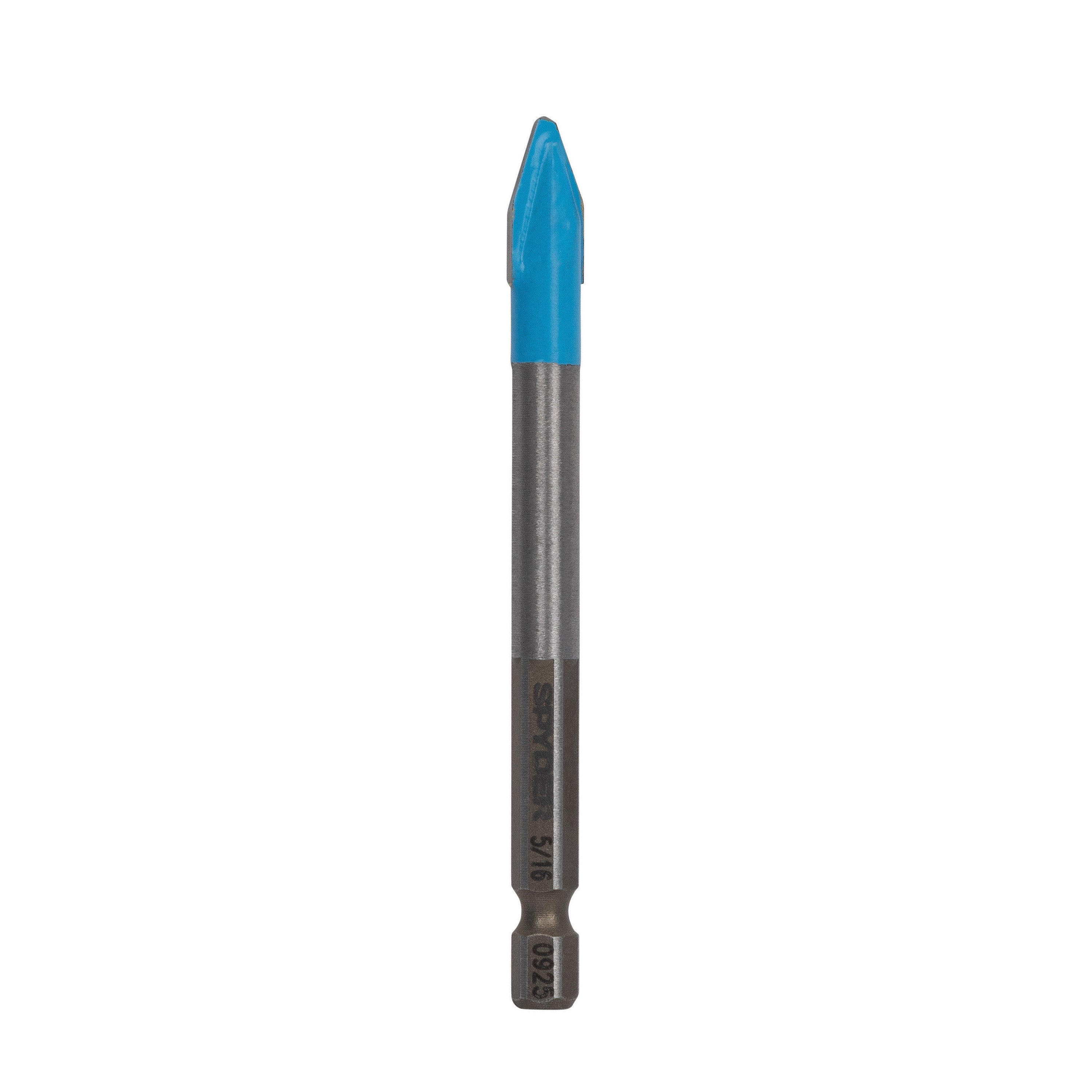 5/16" x 3.5" Quick-Release Hex Shank Carbide-Tipped Glass & Tile Drill Bit