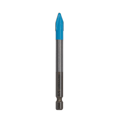 5/16" x 3.5" Quick-Release Hex Shank Carbide-Tipped Glass & Tile Drill Bit