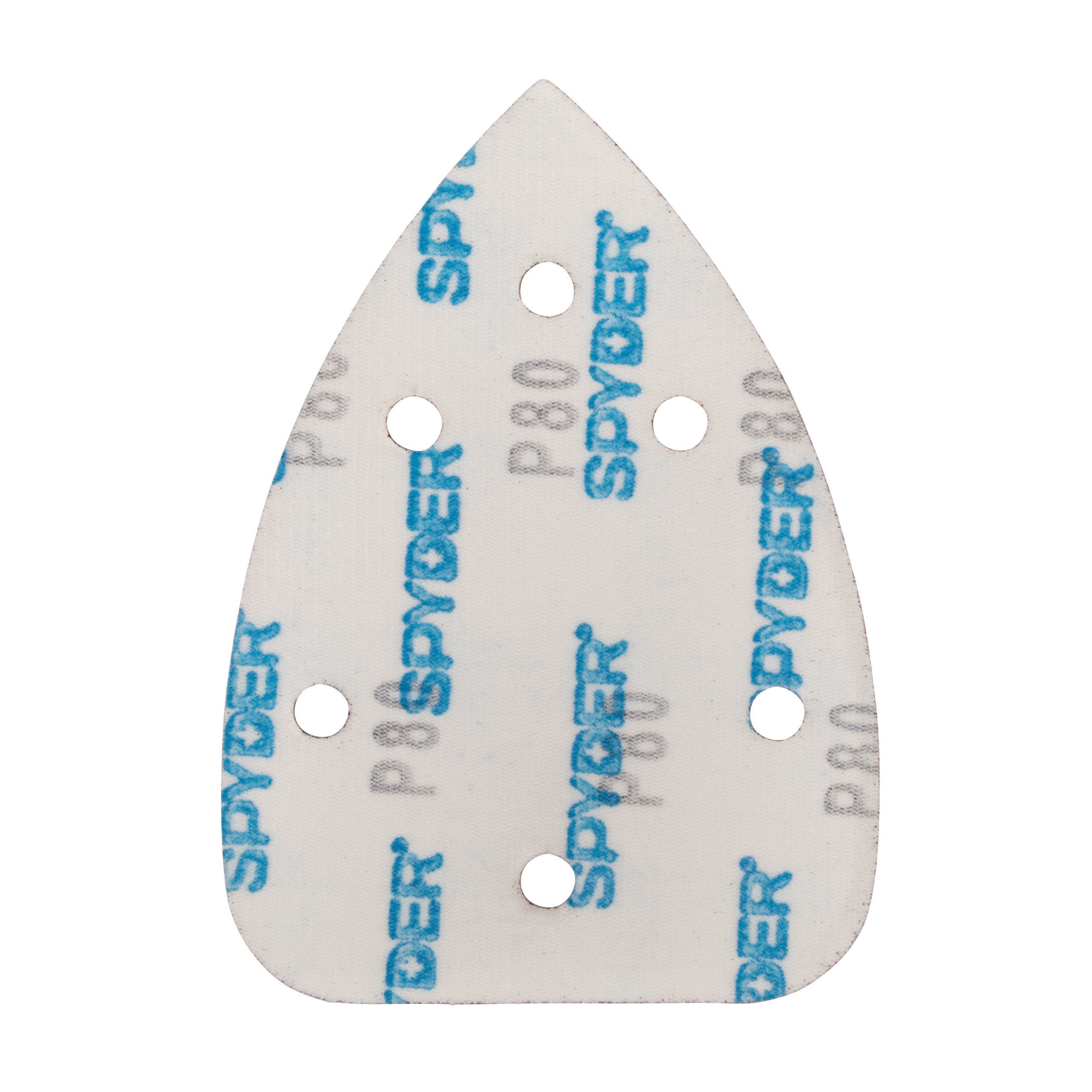 3-7/8" x 5-1/2" x 6-Hole 80 Grit Aluminum Oxide Hook & Loop Detail Sanding Sheets (5-Pack)