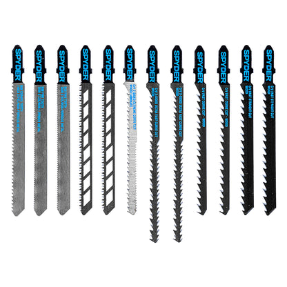 12-Piece T-Shank Metal And Wood Cutting Jig Saw Blade Set