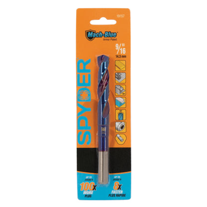 9/16"  Tri-Flat Shank S&D Drill Bit Mach-Blue®