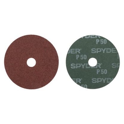 4" x 5/8" 50 Grit Aluminum Oxide Resin Fiber Sanding Discs (4-Pack)
