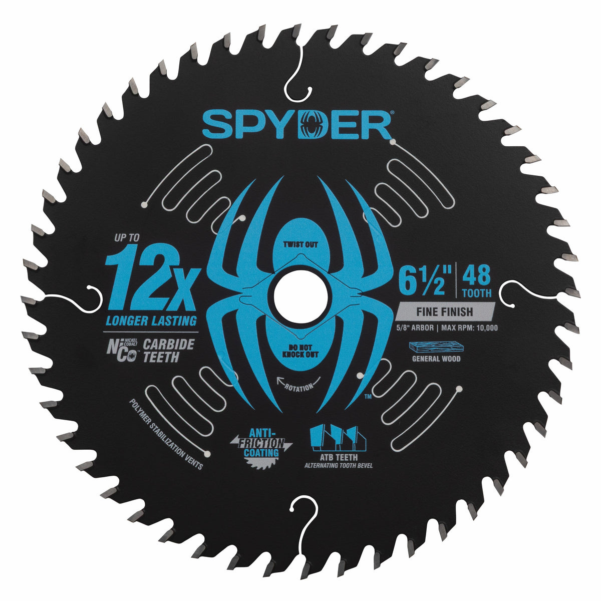 6-1/2" 48-Tooth Fine Finish Saw Blade for Wood