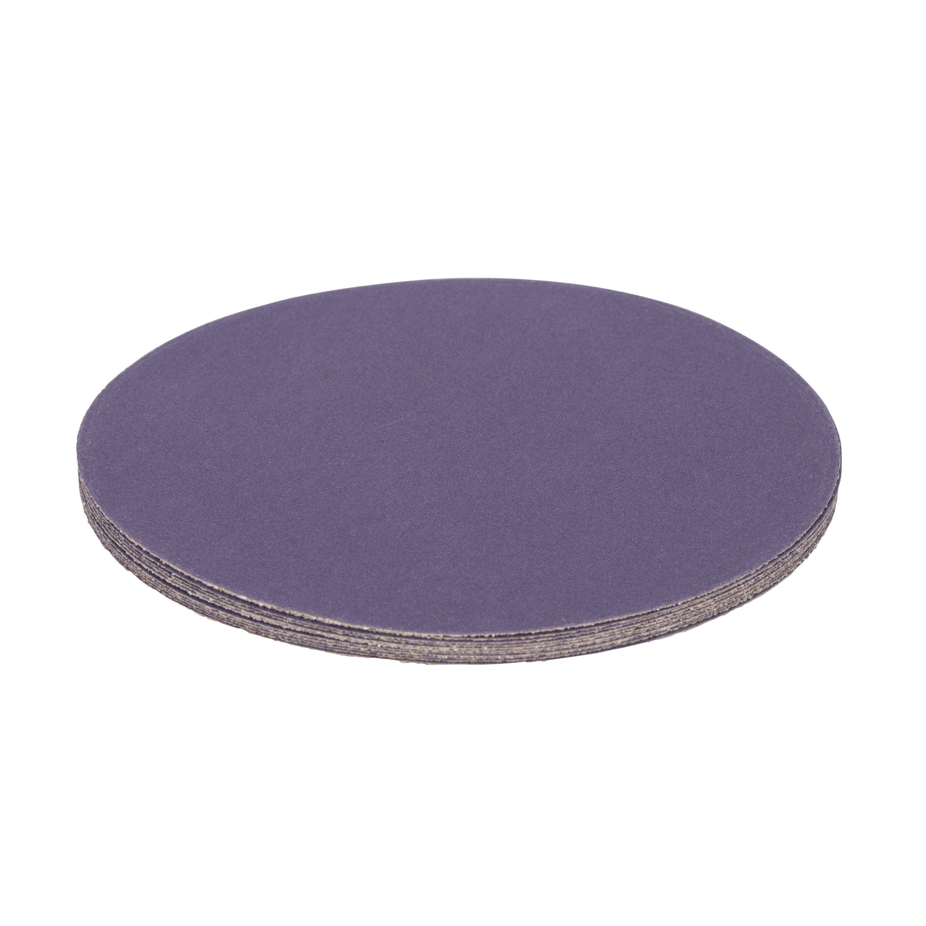 5" x No Hole 180 Grit Ceramic Pressure Sensitive Adhesive with Stearate Sanding Discs (10-Pack)