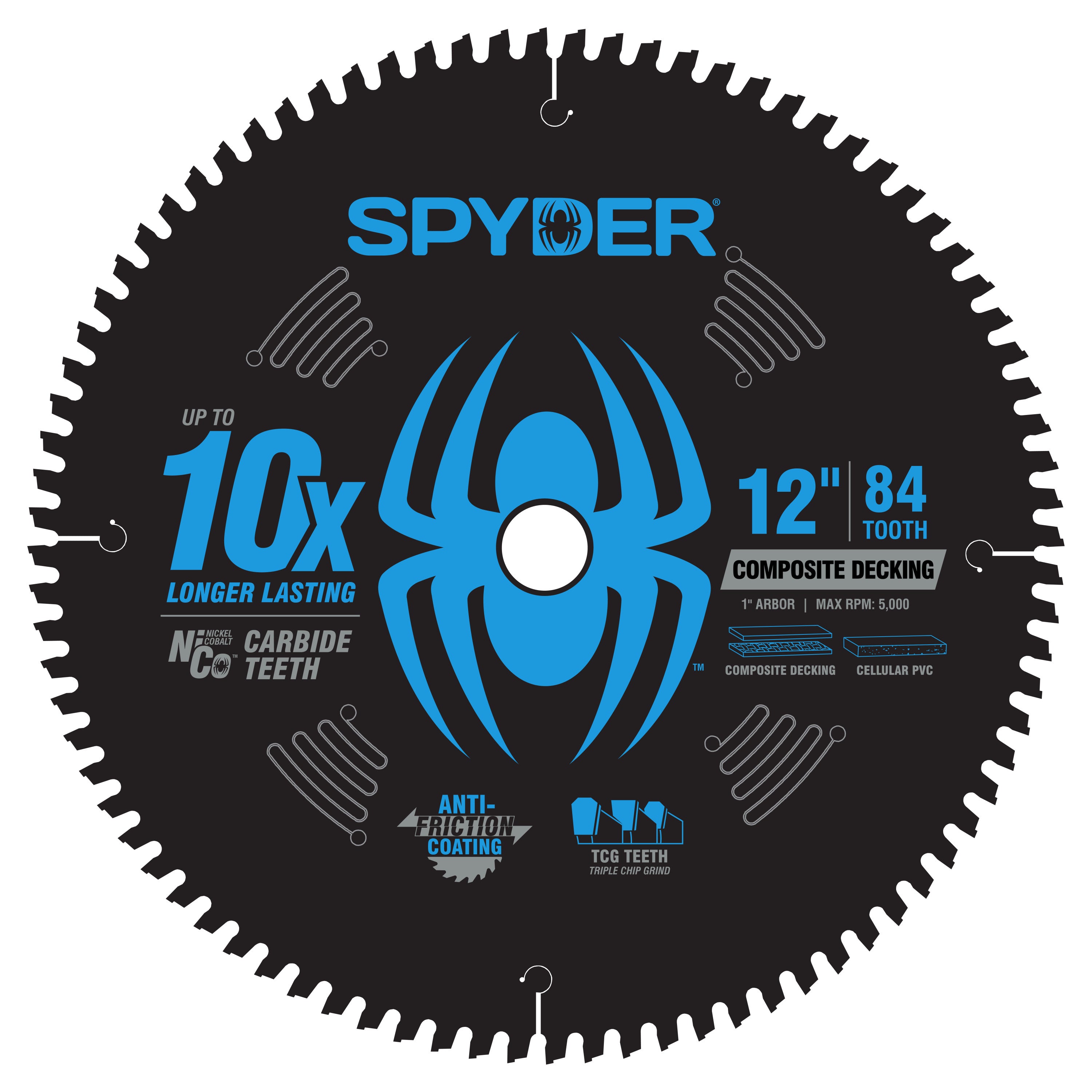 12" 84-Tooth Saw Blade for Composite Decking