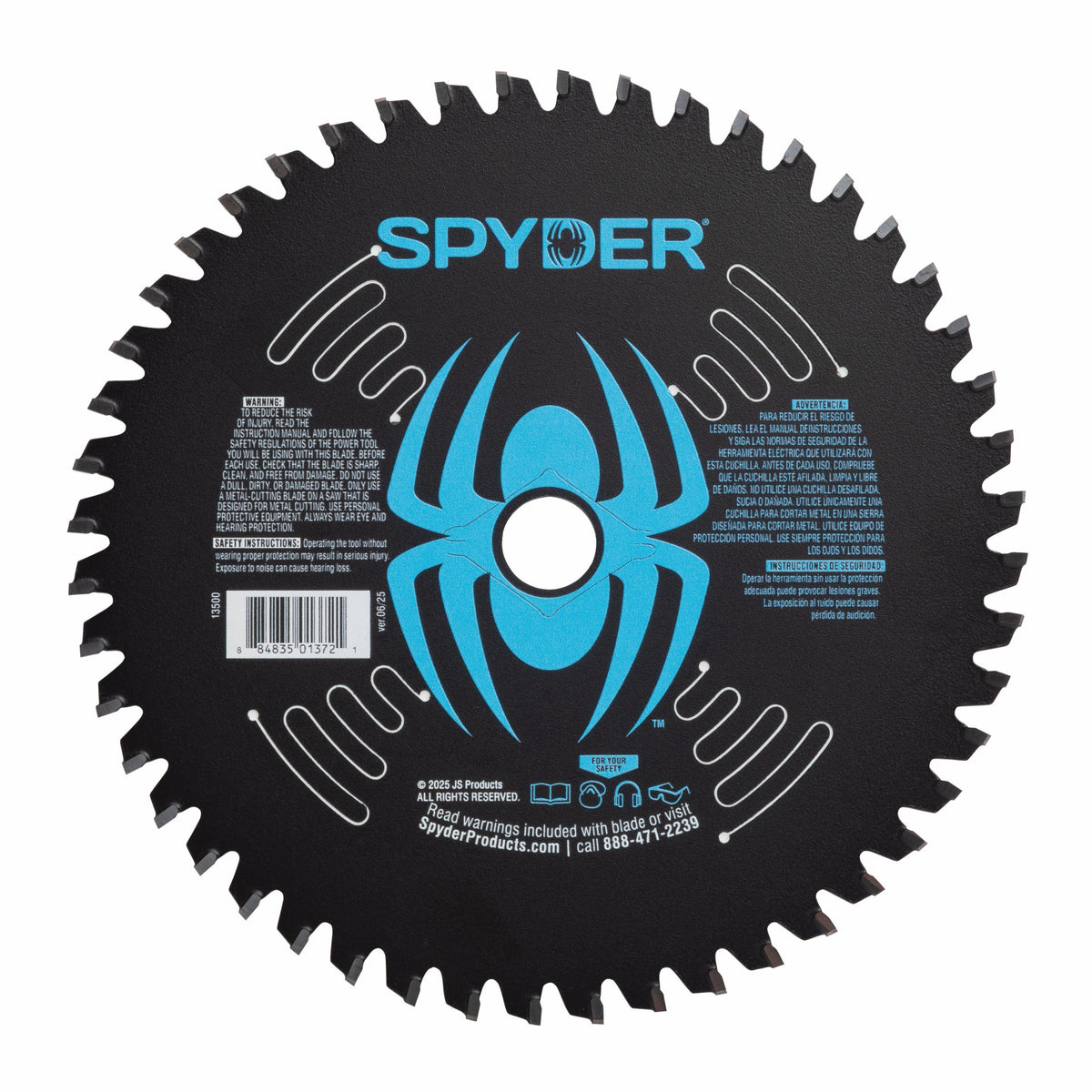6-1/2" 48-Tooth Saw Blade for Metals & Stainless Steel