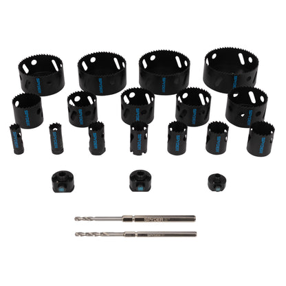 21-Piece Bi-Metal Master Plumbers Hole Saw Kit Rapid Core Eject® Bi-Metal