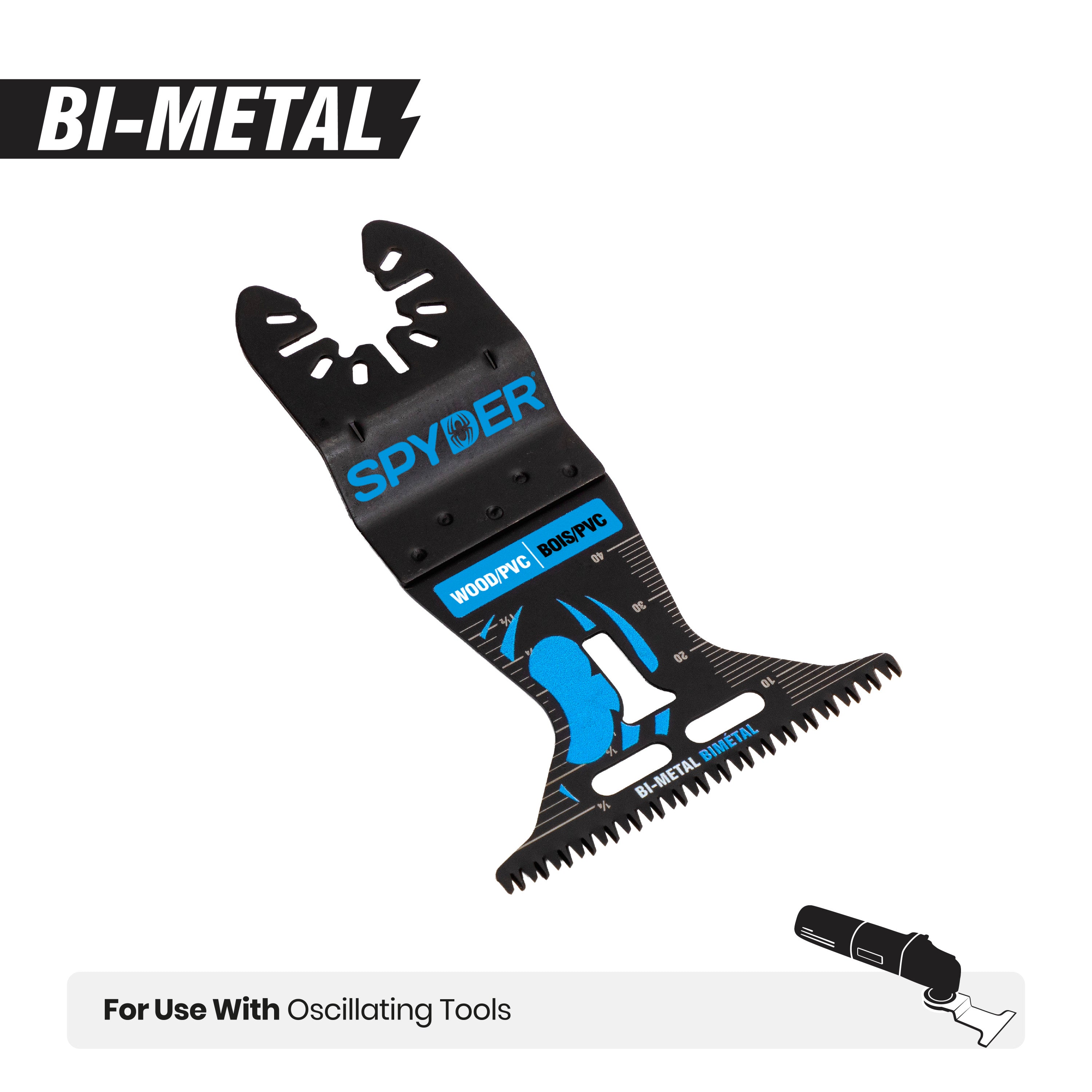 2-1/2" Universal Fit Bi-Metal Oscillating Blade for Clean Wood & PVC