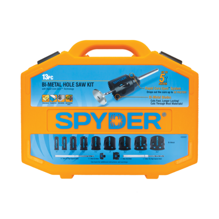 13pc Bi-Metal Hole Saw Kit - Spyder Products